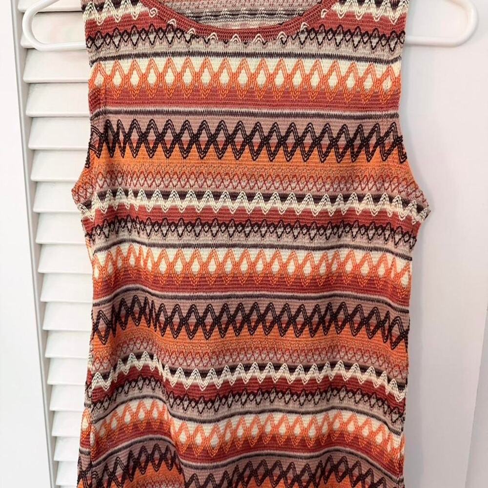 Shein orange brown white